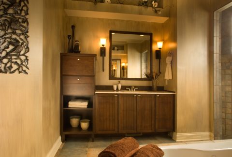 wood bathroom vanities